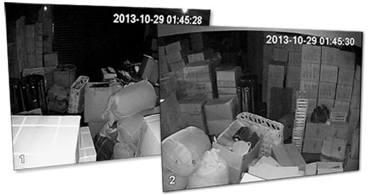 停車場監控記錄小賊偷后視鏡全過程